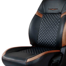Load image into Gallery viewer, Vogue Star Art Leather Car Seat Cover For Honda Civic - Black Tan | Elegant Auto Retail
