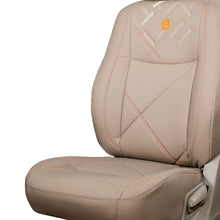 Load image into Gallery viewer, Victor Art Leather Car Seat Cover For Mahindra XEV 9e - Beige Orange | Elegant Auto Retail
