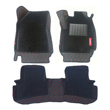 Load image into Gallery viewer, Royal 7D Car Floor Mats Black and Red (Set of 3)
