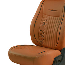 Load image into Gallery viewer, Vogue Knight Art Leather Car Seat Cover For MG ZS EV - Tan Black | Elegant Auto Retail
