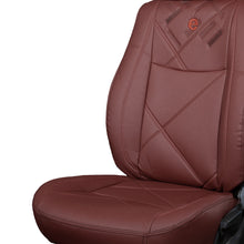 Load image into Gallery viewer, Victor Art Leather Car Seat Cover For Mahindra BE 6e - Brown Orange | Elegant Auto Retail
