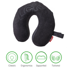 Load image into Gallery viewer, BLCK Memory Foam Travel Pillow - Black
