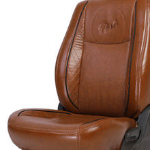 Load image into Gallery viewer, Posh Vegan Leather Car Seat Cover For Hyundai Alcazar - Tan | Elegant Auto Retail
