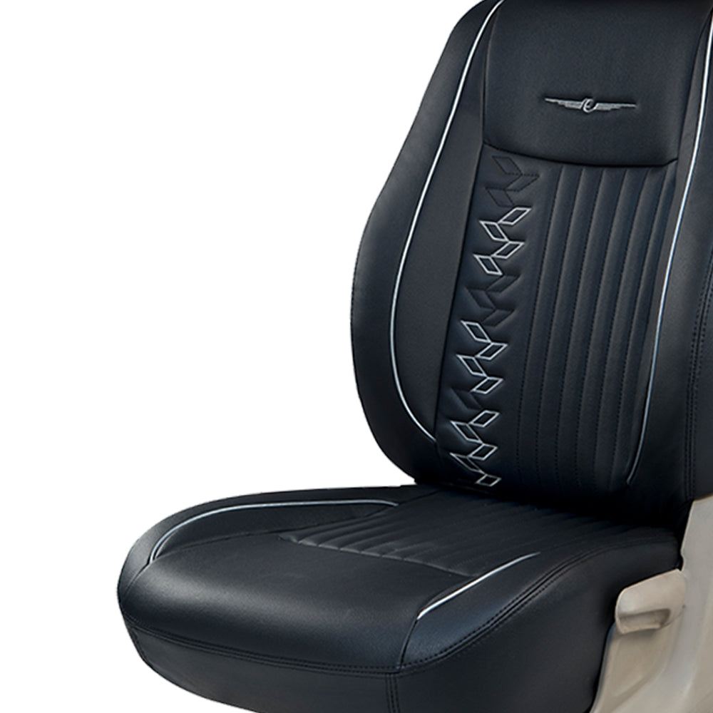 Vogue Knight Art Leather Car Seat Cover For Skoda Slavia