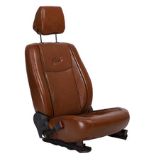 Posh Vegan Leather Elegant Car Seat Cover For Hyundai I10  In Tan | Elegant Auto Retail