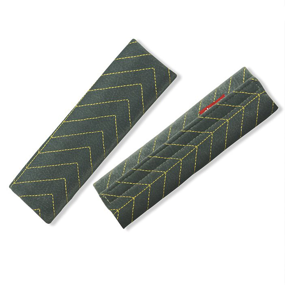 Fabric Seat Belt Shoulder Pads Grey | Elegant Auto Retail
