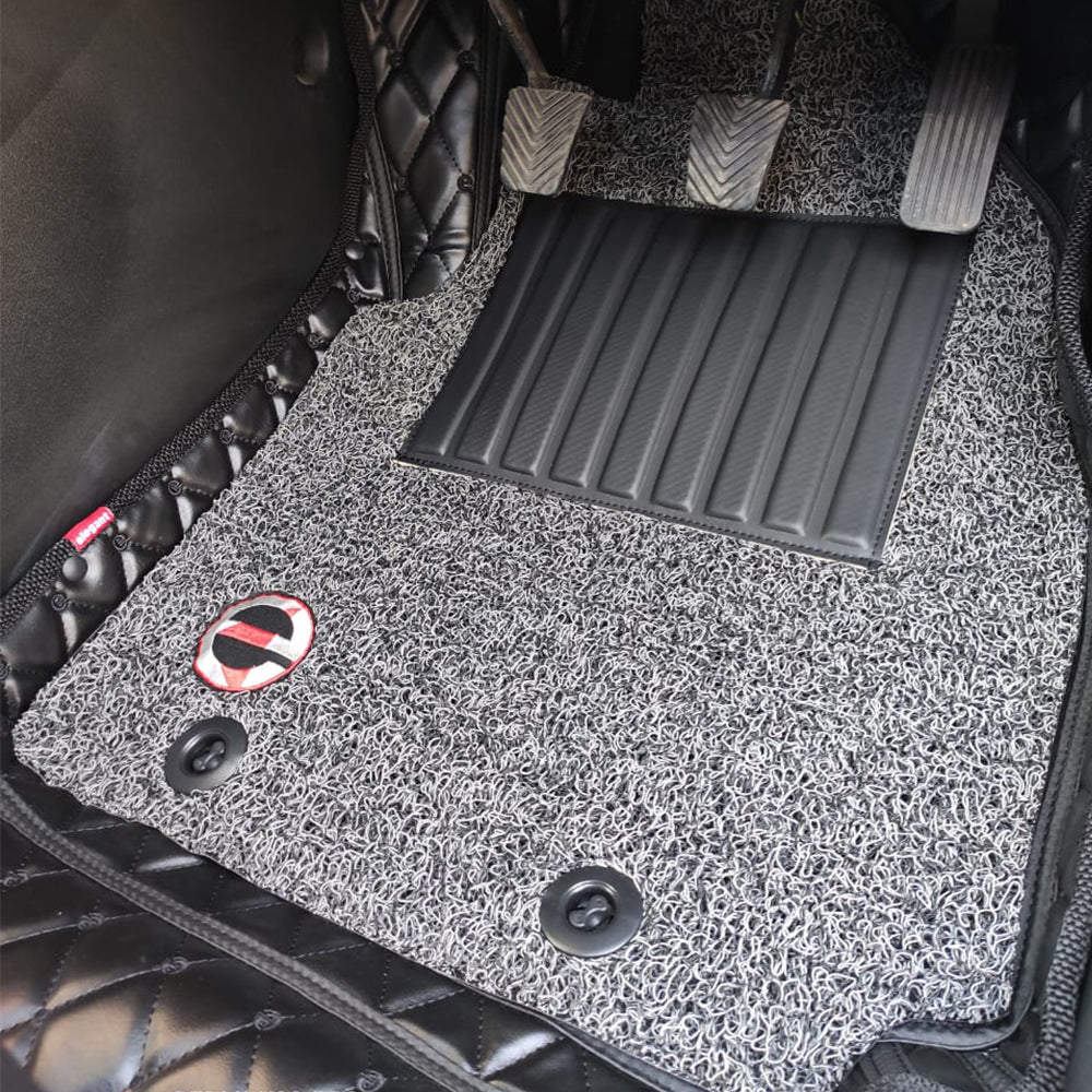 7D Car Floor Mats Black and Red For Maruti Grand Vitara Elegant Auto Retail
