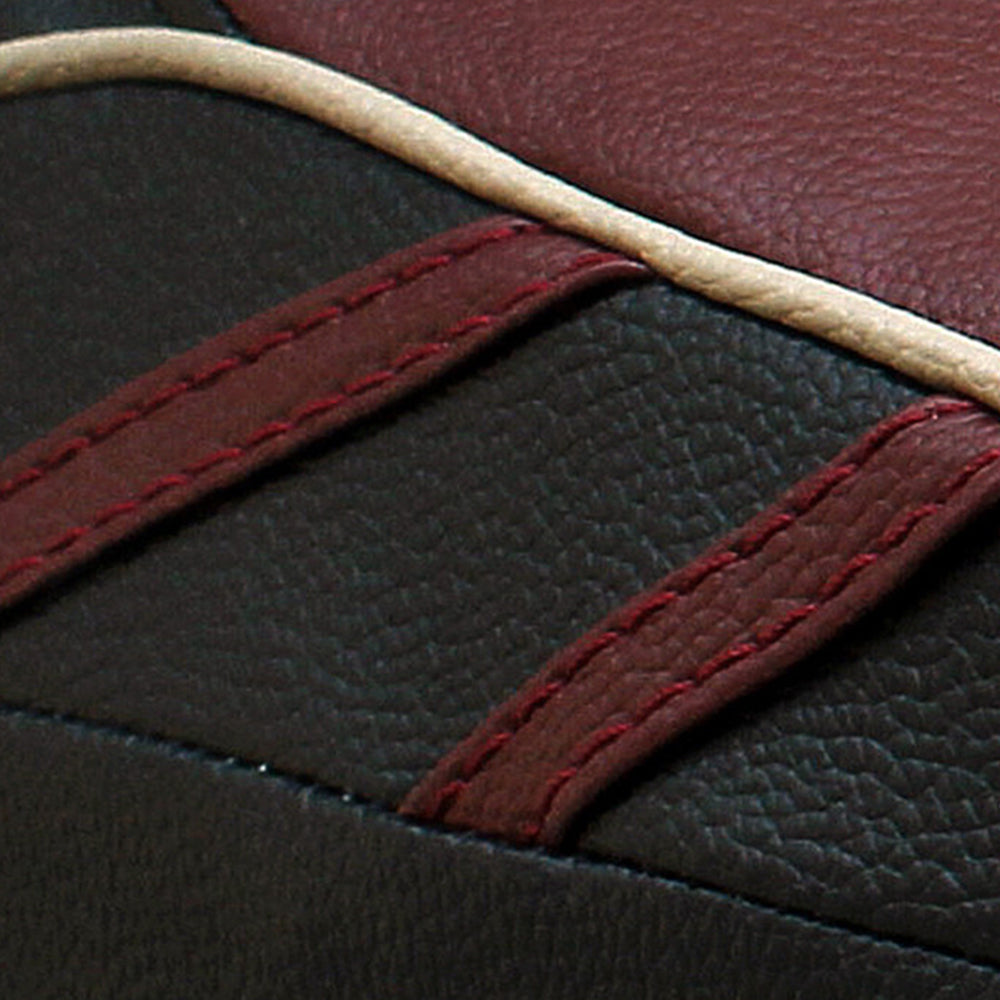 Verve Style Scooter Seat Cover Black and Plum