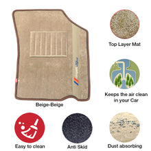 Sports Car Floor Mat For Hyundai Santro Beige-Beige | Elegant Auto Retail