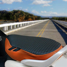 Load image into Gallery viewer, Flair Luxury Scooter Seat Cover Tan and Black Top

