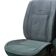Z-Dot Bucket Fit Fabric Car Seat Cover For Maruti Grand Vitara with Free Set of 4 Comfy Cushion & Neck Rest - Grey Black | Elegant Auto Retail