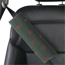 Load image into Gallery viewer, Fabric Seat Belt Shoulder Pads Grey Fly Set of 2

