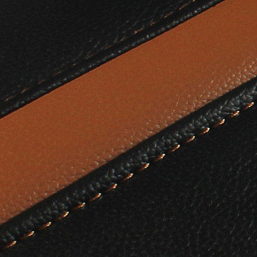 Prime Luxury Twin Bike Seat Cover Black and Tan for KTM Duke