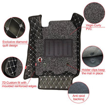 Load image into Gallery viewer, Elegant 7D Car Floor Mats Black and Red For Tata Nexon
