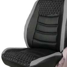 Glory Prism Art Leather Car Seat Cover Black and Grey For Maruti Grand Vitara
