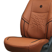Load image into Gallery viewer, Venti 2 Perforated Art Leather Car Seat Cover For Honda Civic - Tan Black | Elegant Auto Retail
