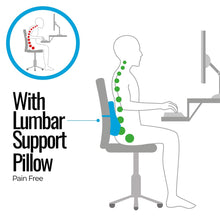 Load image into Gallery viewer, Elegant Cross Memory Foam Slim Back Rest Support Pillow Beige
