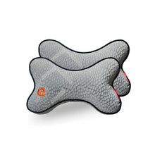 Load image into Gallery viewer, Elegant Silky Neck Support Pillow Grey Set of 2
