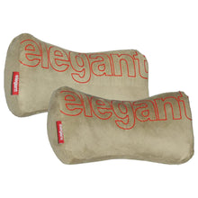 Load image into Gallery viewer, Elegant Active Memory Foam Car Neck Rest Pillow (Set of 2) Beige
