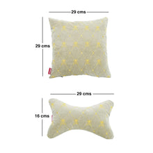Load image into Gallery viewer, Elegant Car Comfy Pillow And Neck Rest Beige Bee Set of 4 Design CU07
