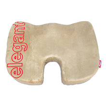 Load image into Gallery viewer, Elegant Active Memory Foam Coccyx Seat Cushion Pillow Beige
