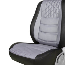 Load image into Gallery viewer, Glory Colt Duo Art Leather Car Seat Cover For Honda Civic - Black C Grey | Elegant Auto Retail
