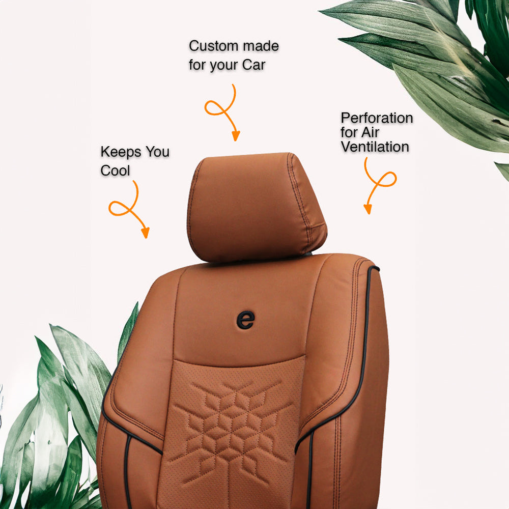 Venti 2 Perforated Art Leather Car Seat Cover For Nissan Kicks in India