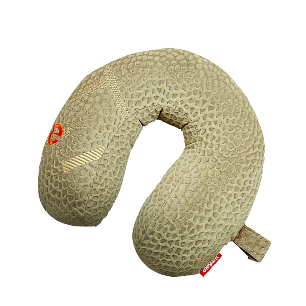 Elegant Silky Velvet Travel Pillow Beige | Elegant Auto Retail
