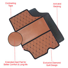 Load image into Gallery viewer, Luxury Leatherette Car Full Floor Mat Tata Nexon In Tan-Black
