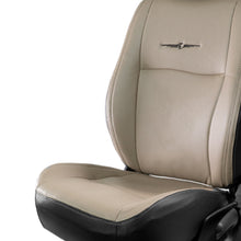 Load image into Gallery viewer, Nappa Uno Duo Art Leather Car Seat Cover Biege and Black
