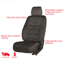 Load image into Gallery viewer, Emperor Velvet Fabric Car Seat Cover For Skoda Kushaq
