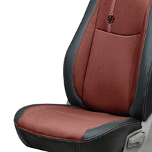 Load image into Gallery viewer, Venti 1 Duo Perforated Art Leather Car Seat Cover For Honda Civic - Black Brown | Elegant Auto Retail
