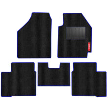 Load image into Gallery viewer, Cord Carpet Car Floor Mat For Hyundai Verna - Black Blue | Elegant Auto Retail
