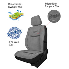 Load image into Gallery viewer, Comfy Waves Fabric Car Seat Cover For Ford Aspire with Free Set of 4 Comfy Cushion
