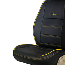 Load image into Gallery viewer, Vogue Urban Plus Art Leather Car Seat Cover For Honda Civic - Black Yellow | Elegant Auto Retail
