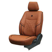 Venti 2 Perforated Art Leather Car Seat Cover For Beige Maruti Zen   In  Tan Black| Elegant Auto Retail