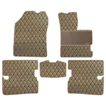 Load image into Gallery viewer, Luxury Leatherette Car Floor Mat For Honda Amaze - Beige Black | Elegant Auto Retail
