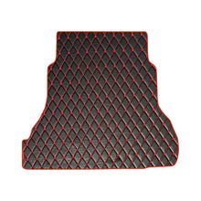 Load image into Gallery viewer, Luxury Leatherette Car Dicky Mat For Honda Amaze - Black Red | Elegant Auto Retail
