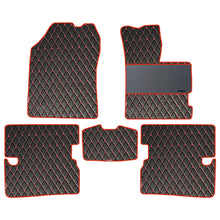 Load image into Gallery viewer, Luxury Leatherette Car Floor Mat For Honda Amaze - Black Red | Elegant Auto Retail
