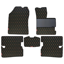 Load image into Gallery viewer, Luxury Leatherette Car Floor Mat For Honda Amaze - Black Tan | Elegant Auto Retail
