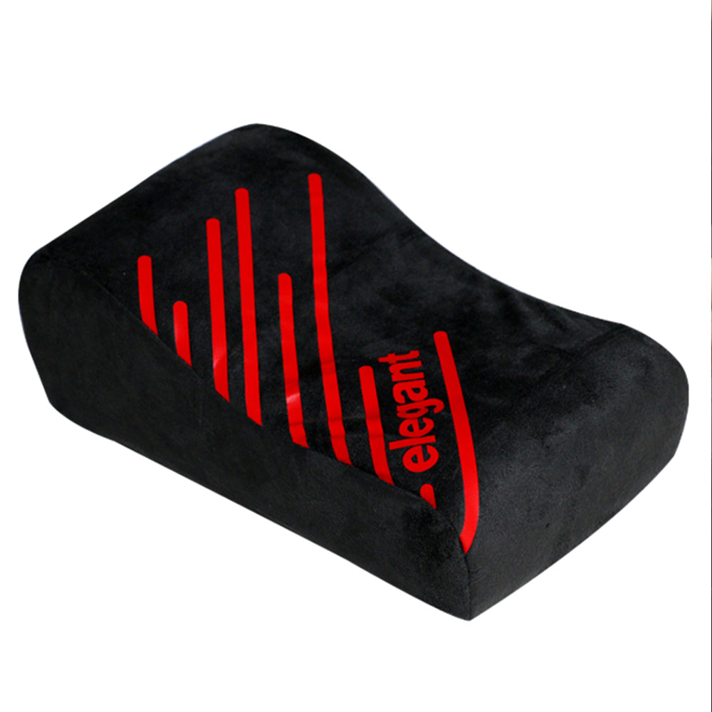 Elegant Cross Memory Foam Car Arm Rest Support Pillow In Black-Red | Elegant Auto Retail 
