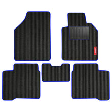 Cord Carpet Car Floor Mat For Maruti Baleno - Black Blue | Elegant Auto Retail