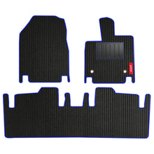 Cord Carpet Car Floor Mat For Mahindra BE 6 Black Blue | Elegant Auto Retail