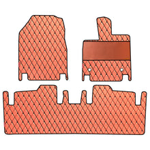 Load image into Gallery viewer, Luxury Leatherette Car Floor Mat For Mahindra BE 6 - Tan Black | Elegant  Auto Retail

