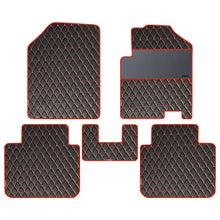 Luxury Leatherette Car Floor Red For Maruti Brezza
