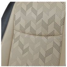 Apex Nappa PR Bucket Fit Art Leather Premium Car Seat Cover For Chevrolet Beat - Beige Black | Elegant Auto Retail