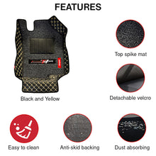 Load image into Gallery viewer, Redline 5D Car Floor Mat For Lexus LM 350h 4Seater - Black Yellow | Elegant Auto Retail
