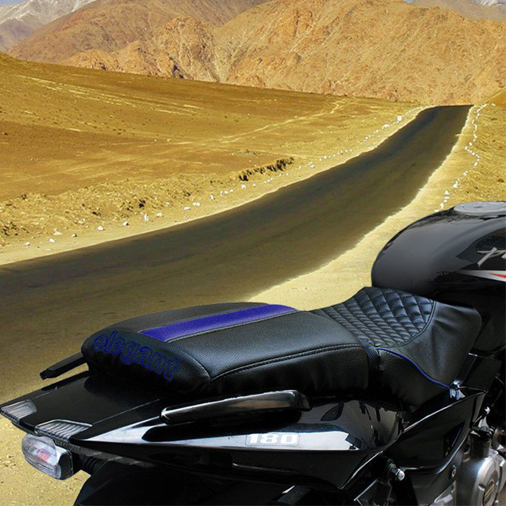 Cameo Sports Twin Bike Seat Cover Black and Blue for KTM Duke