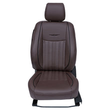 Load image into Gallery viewer, Zippy Nappa PR Art Leather Car Seat Cover For Skoda Kylaq - M Brown Black | Elegant Auto Retail
