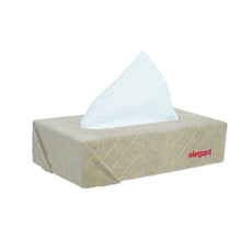 Fabric Tissue Box Grey Square Design CU10 | Elegant Auto Retail